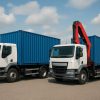 Einfacher Lkw oder Kran-Lkw: Welchen wählen, um Ihren Container zu liefern?